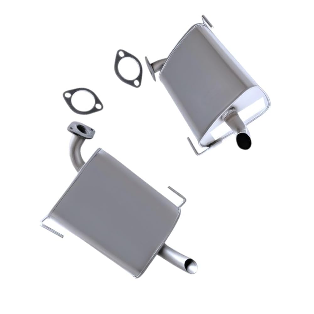 Exhaust Pair of Muffler Compatible for 2005-2009 Subaru Outback 2.5L | Stainless Steel | Northeastern Exhaust | Free Gaskets Included | Direct-Fit