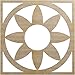 Ekena Millwork 16"OD x 5 1/2"ID x 3/8"T Blume Wood Fretwork Pierced Ceiling Medallion, Birch