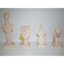 Cycladic Art Collections Of 4 Mini Statues - Ancient Greek Art - Modern Looking