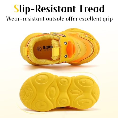 B.Duck Toddler Shoes for Girl and Boy - 3D Cartoon Kids Sneakers Size 5-123