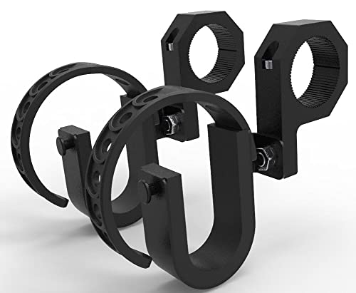 Gun Holder Mount Bar For UTV ATV SXS Universal Bracket Dual Tool Hooks Rack