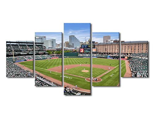 Tableau stade de baseball Maryland Orioles Park sur toile déco salon