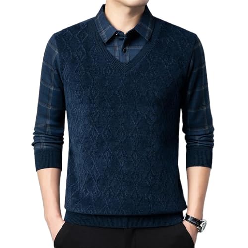 Chemise double épaisseur homme hiver chaude et décontractée