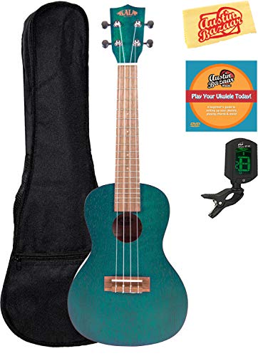 Kala KA-TEME Exotic Mahogany Tenor Acoustic-Electric Ukulele Bundle with Gig Bag, Tuner, Austin Bazaar Instructional DVD… - Les Beatles, Paul McCartney, John Lennon, RIngo Starr, George Harrison Kala KA-TEME Exotic Mahogany Tenor Acoustic-Electric Ukulele Bundle with Gig Bag, Tuner, Austin Bazaar Instructional DVD…