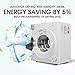 CTT 3.5 Cu. Ft. Clothes Dryer, 1500W Electric Dryers for Clothes, 110V Electric Clothes Dryer with Stainless Steel Drumble for 13.2 lbs. with 4 Automatic Drying Modes (White)