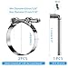 PEROMI 2 Pack 3 Inch T Bolt Hose Clamps Working Range 83-91mm for 3 Inch Hose ID, Stainless Steel Turbo Intake Intercooler Clamps