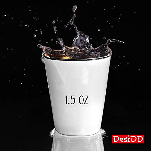 Librarian Shot Glass - Funny Librarian Gift Ideas for Birthday, Valentines Day, Thank You - 1.5oz White Ceramic for Him, Her, Men, Women, Dad, Mom