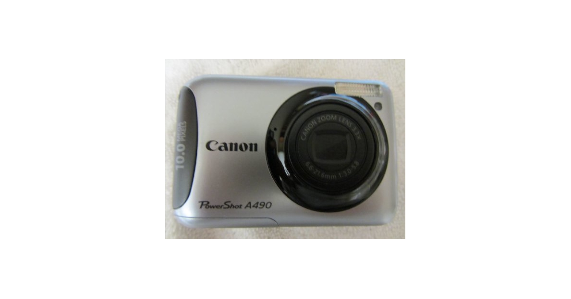 ジャンク品 Canon PowerShot A490 10.0メガピクセル Canon PowerShot A490 10.0MP Digital Camera - Silver for sale