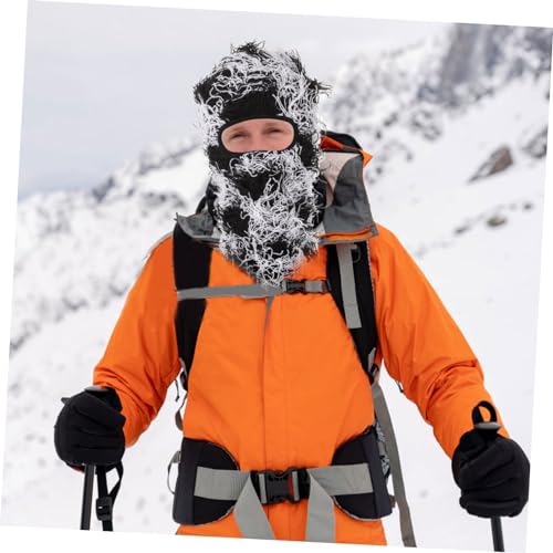 Máscara de esquí camuflada para hombre y mujer, gorro tejido impermeable para deportes al aire libre, cubierta facial ligera para esquí, senderismo y pesca miniatura 4