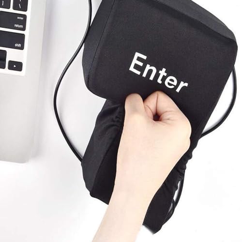 Daity Big Enter Button Multifunction Enter Taste Pillow with Data Input Keys USB Anti-Stress Pillow Nap Pillow for Office, Home and Business Travel