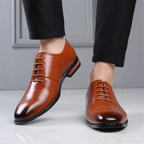 Dress Shoes for Men Men's Leather Wedding Shoes Formal Business Dress Oxford Shoes with Pointed Toe for Men2