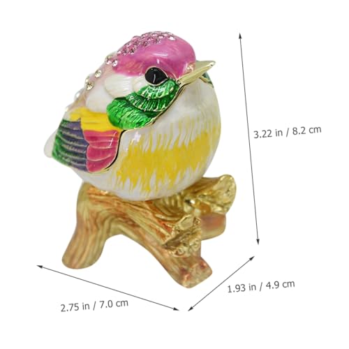 Boîte à bijoux en alliage d'oiseau pour ne plus perdre vos bagues - 4
