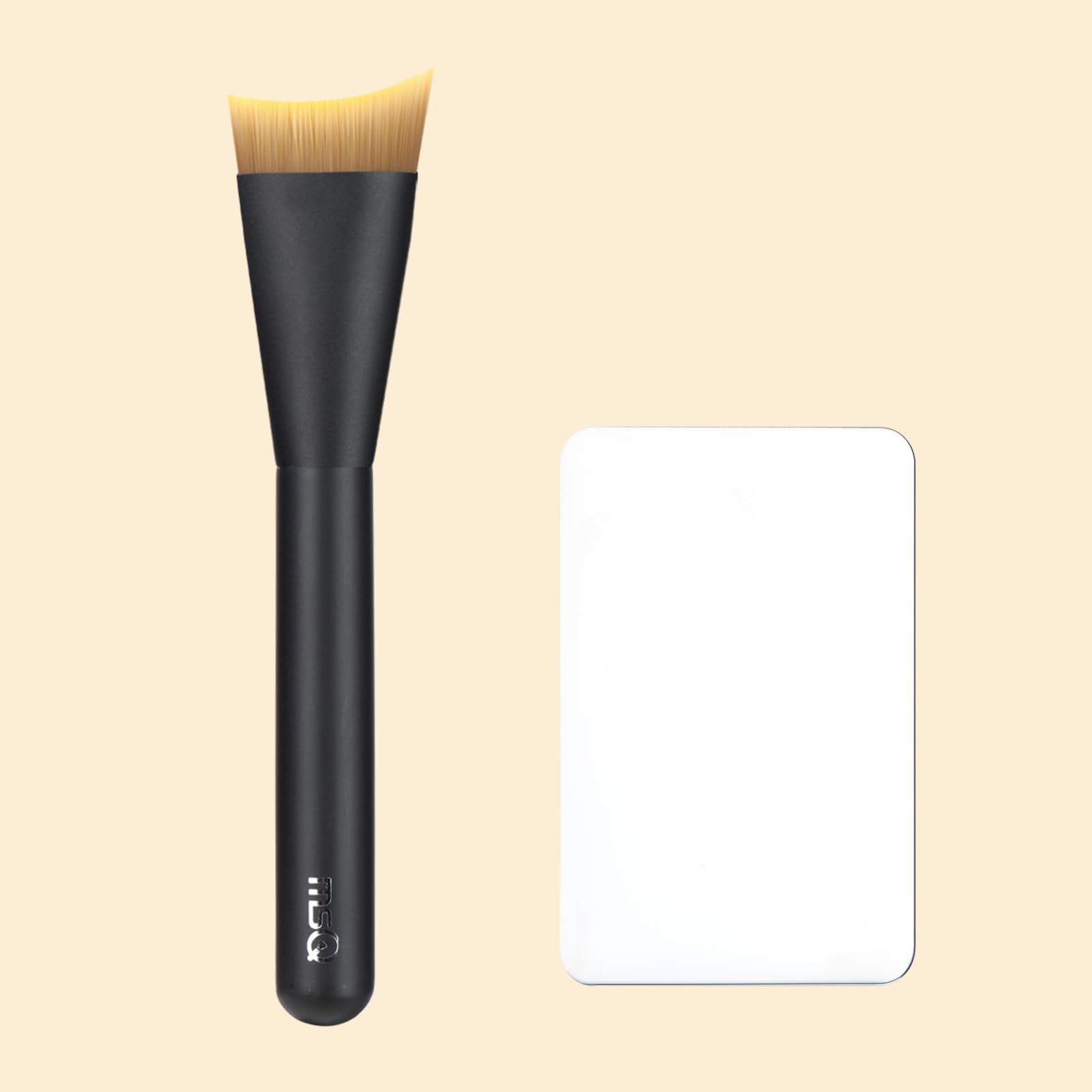 MSQ Ultra Thin Make Up Foundation Pinsel mit Foundation Make up Palette Kosmetik Make Up Mischpalett