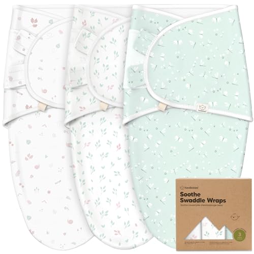 3-Pack Organic Baby Swaddle Sleep Sacks - Swaddles for Newborns,