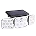 Xzbnwuviei Lampa solarna na zewnątrz 114 LED bezprzewodowy czujnik ruchu LED lampka 3 regulowane głowice IP67 wodoodporne bezpieczeństwo reflektor LED