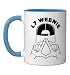 L7 Weenie Retro Baseball Humor Nostalgia Hat Fan Ceramic Mug, Blue/White