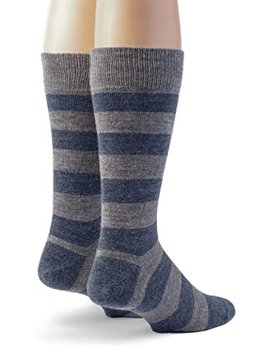 WARRIOR ALPACA SOCKS - Fresh Classic Rugby Stripe - Alpaca Wool Dress Socks2