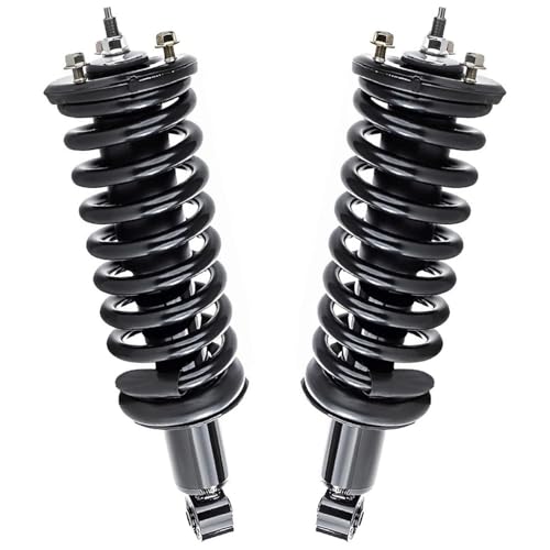 Image of Detroit Axle - 4WD Front Struts with Coil Spring + Rear Shock Absorbers Replacement for 2005-2021 Nissan Frontier 4.0L 3.8L - 4pc Set