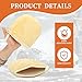 Funnysoft 4 Pcs Synthetic Wool Wheel Mitt Wash and Scrub Wheel Faces and Details Without Scratching or Marring Car Fits Over Fingers for Easy and Comfortable Detailing