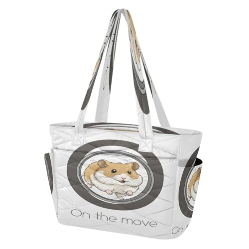 Sac à bandoulière quotidien polyvalent du bureau à la salle de sport motif hamster