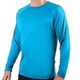 Kanu Surf Men's Standard Long-Sleeve Rashguard, Royal, Medium