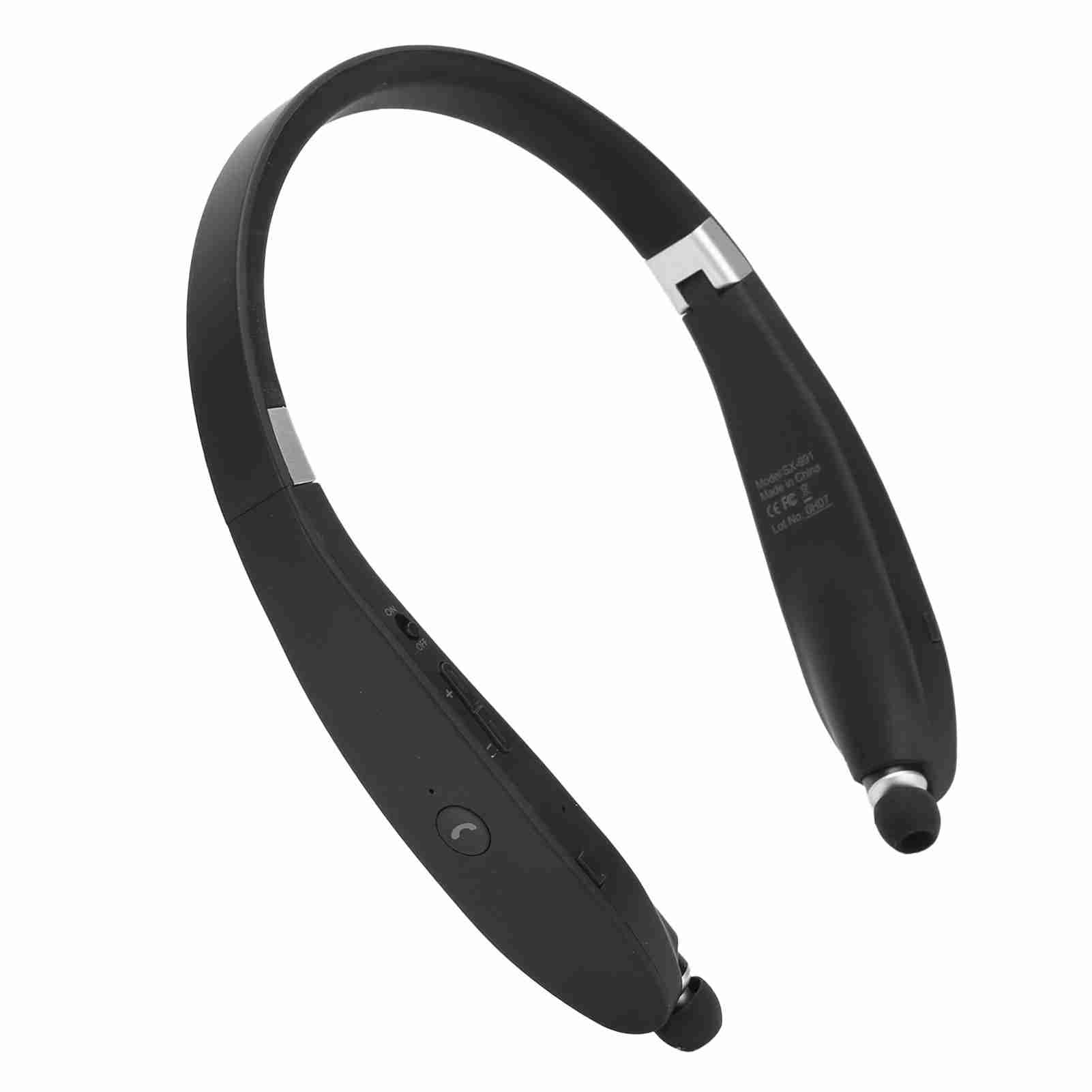 Fabater Auricolare Wireless Bluetooth 5.0 Auricolare Telescopico Pieghevole per Sport, Stereo Hi-Fi 16 Ore di Riproduzione Display di Alimentazione Connessione Doppio Dispositivo per IOS