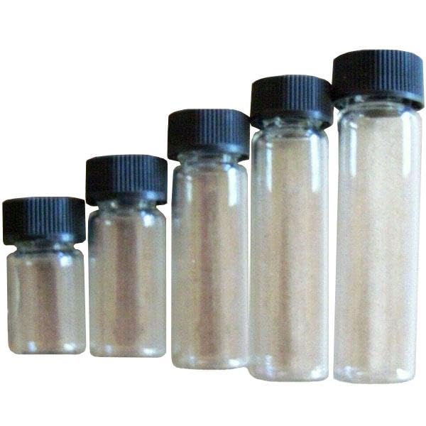 (5) MINI ASSORTMENT GLASS VIAL BOTTLES FOR YOUR GOLD PAN GOLD!