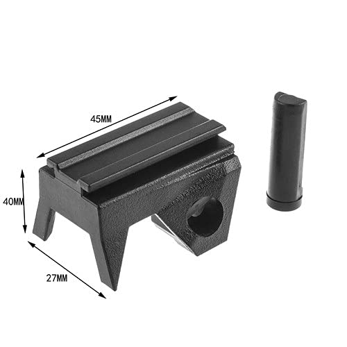 WORKER Front Rail Adapter Picatinny Base Set for Nerf-N Strike Elite and Nerf Modify Toy (Black)