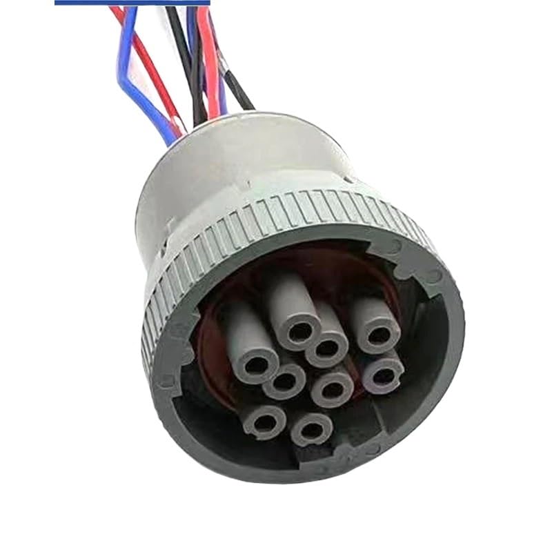 YWZBQL 1/5 Sets 9 Pin HD16-9-16S Gray Water Proof Diagnostic Connector with Wire 15cm Genuine Factory Plug(5 Sets)