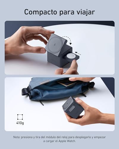 Anker Cargador Inalámbrico 3 en 1 para iPhone, Air - Imagen 5