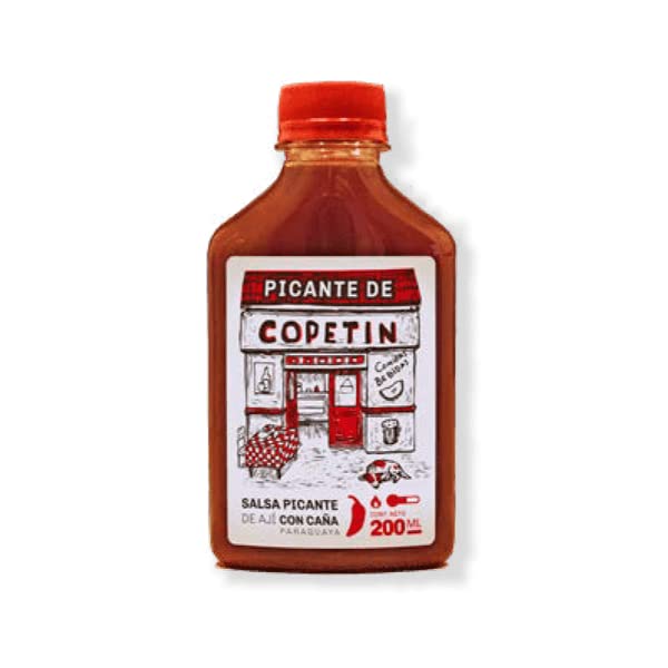 Picante de Copetin Salsa picante gourmet de chile picante hecha con ron de caña de azúcar paraguayo salsa picante y picante ideal para todo