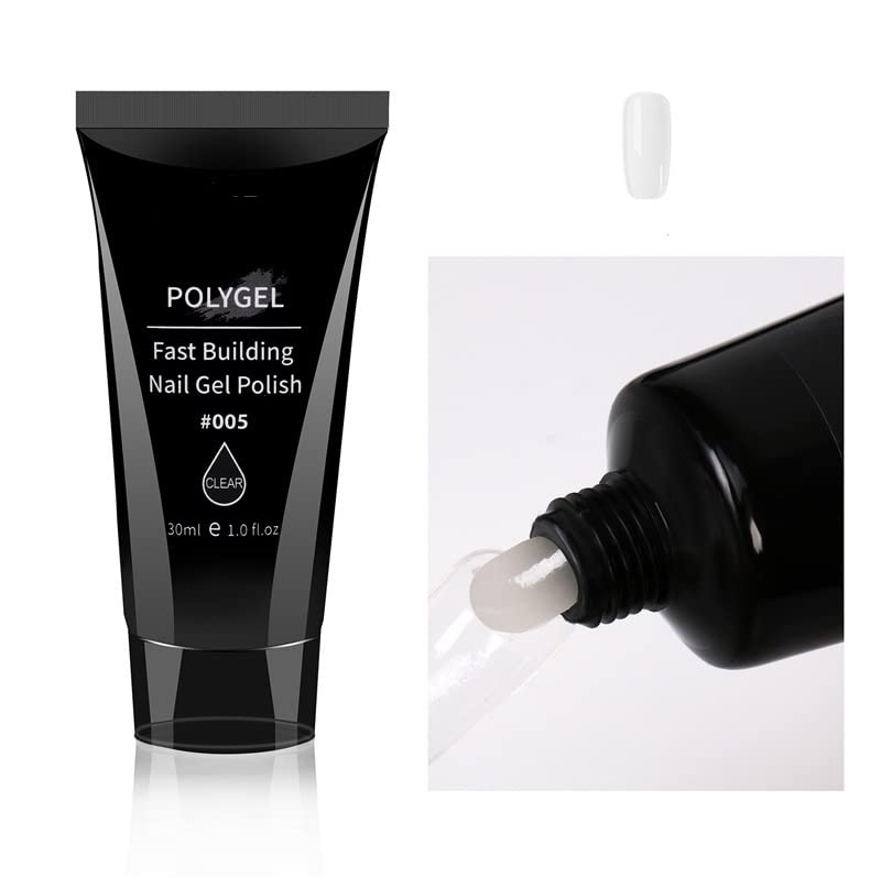 BOLT BEE Professional Nail Extension Poly Nail Gel Tube 30ml Nail Art Design Salon Professional Technician Tool 30ML 1.76oz (CLEAR, POLLY GEL)-picture-27