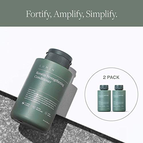 Lumin Men’s Keratin Strengthening Conditioner (2-Pack): Rehydrate And Fortify Dry, Damaged Hair | Formulated With Jojoba Oil To Improve Hair And Scalp Health #TOP1