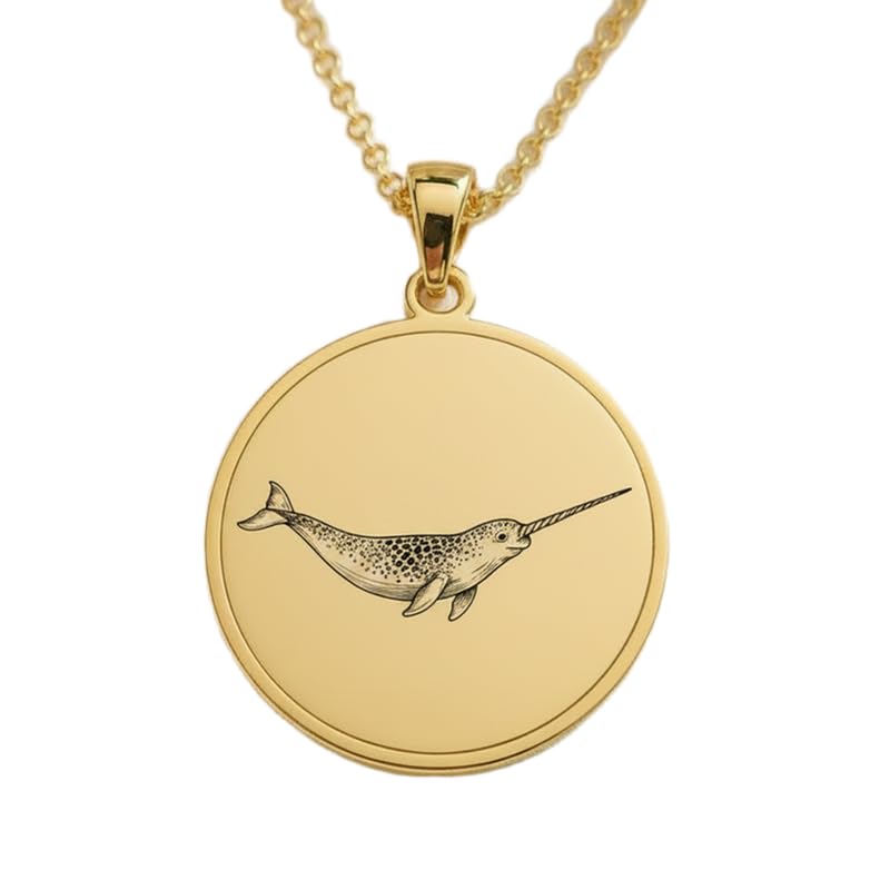 Collier licorne de mer en argent doré pour sublimer vos tenues d'été
