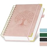 Photo Gallery aoosu spiral notebook, a5 quaderno spiralato, quaderno a righe, copertina rigida in pelle (albero rosa) Photo Gallery aoosu spiral notebook, a5 quaderno spiralato, quaderno a righe, copertina rigida in pelle (albero rosa)