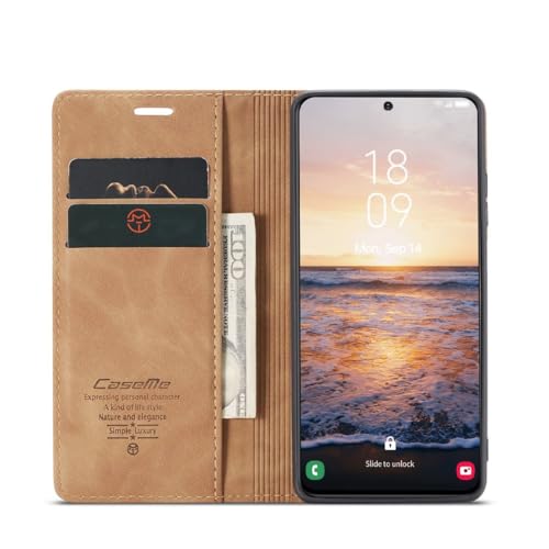 Étui de protection Samsung Galaxy S23 cuir synthétique marron et RFID