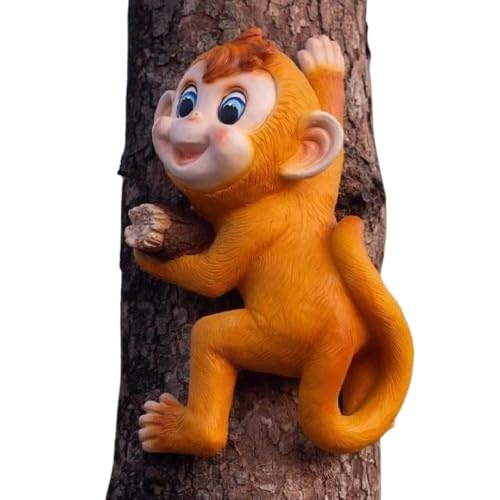 The Decorshed Resin Hanging Monkey for Garden Decoration, Home