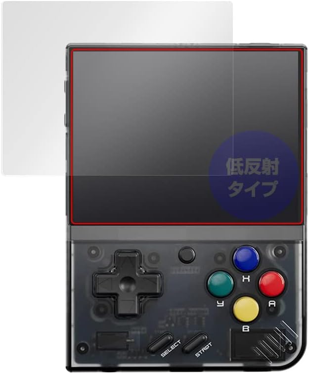 OverLay Plus Miyoo Mini Plus Portable Game Console, Anti-Glare, Protective Film, Fingerprint, Bubble Proof, Made in Japan