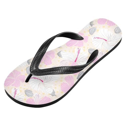 Burbuja Flowers Flip Flops for Women Men, Soft Thong Sandals Rubber Slippers for Pool Beach Essentials2
