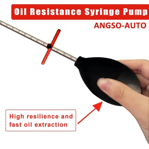 Image of Motorcycle Fork Oil Level Tool with Fork Oil Resistance Syringe Pump,Red Fork Oil Level Adjuster,and Accurate Markings Tube
