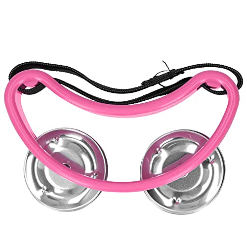 Foot Tambourine, Metal Jingles Percussion 5Pcs 2Row Half Moon Shaped 2Row Foot Tambourine for Party - Image 2