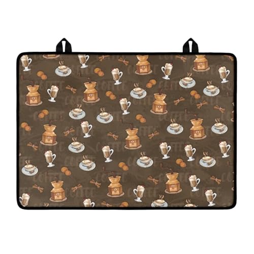 YUVAMAGIMO Coffee Stove Top Cover for Electric Stove Multipurpose Range Ceramic Stove Top Covers Mat Extra Kitchen Space Cooktop Cover Heat Resistant Glass Stovetop Cover 21 x 29 In