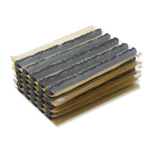 Image of C-HORSE 50 Pcs 4 inch Black Tire Repair Plugs, Tubeless Tire Plug Heavy Duty for Cars, Bikes, ATV, UTV, Mowers, SUVs - Durable Rubber Puncture Fix Tire Strings, Pack of 50