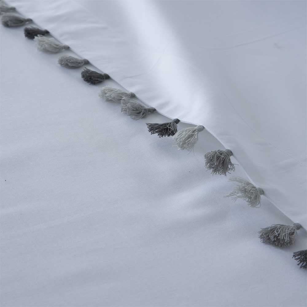 COTTON ARTean Juego sábanas Cama 180 Percal Algodón 200 Hilos EGA Blanco | Incluye 4 piezas: encimera, bajera ajustable, 2 fundas de almohada. Certificado OEKO-TEX