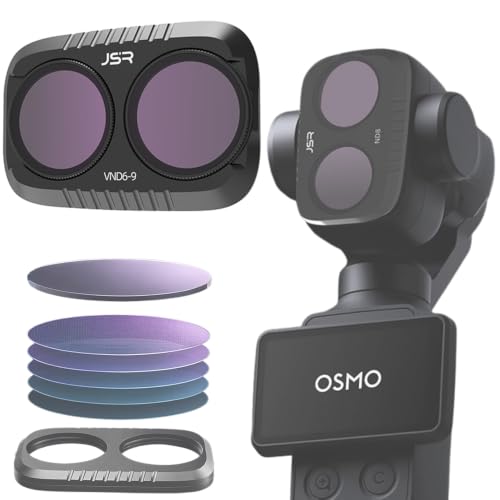 DJI Osmo Pocket 4P �Ή� �t�B���^�[/�����Y�t�B���^�[�Z�b�g ���w�R�[�e�B���O ���w�K���X �A���~�j�E�������t���[�� �����h�� (VND6-9�����\)