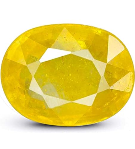 Saphir jaune naturel Pukhraj 10.25 Ratti pierre astrologique originale