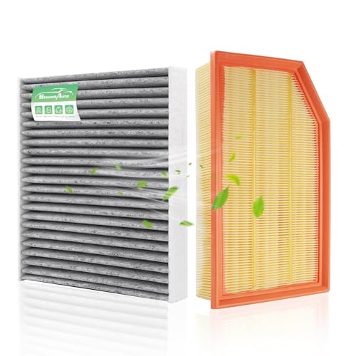 StaunchAuto Engine & Cabin Air Filter for 18-26 Jeep Wrangler 2.0L/3.6L 20-26 Gladiator 3.6L (NOT 3.0L/6.4L/ DIESEL!)(NOT 4-door Rubicon) Replacement 68301863AA 68257030AA Automotive-2 Pack