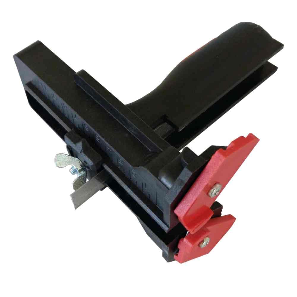 Mondelin - Trusquin Plaquiste Pro - Outil de traçage de précision, coupe plaque plâtre 10 cm, 2 Lames Réglables - Découpe facile pour chantier.