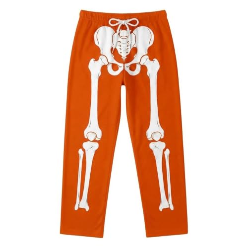 Men's Halloween Pajama Pants Funny 3D Skeleton Novelty Soft Lounge Bottoms - image 4