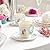Talking Tables Truly Scrumptious Pack of 12 Vintage Floral Paper Afternoon Tea Party Cups Saucer Set For Kids or Adults Birthday Bridal Shower or Wedding, Mint Green